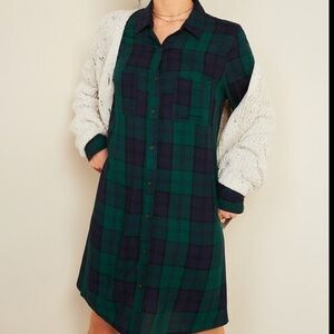 Old Navy Blackwatch Plaid Swing Dress✨